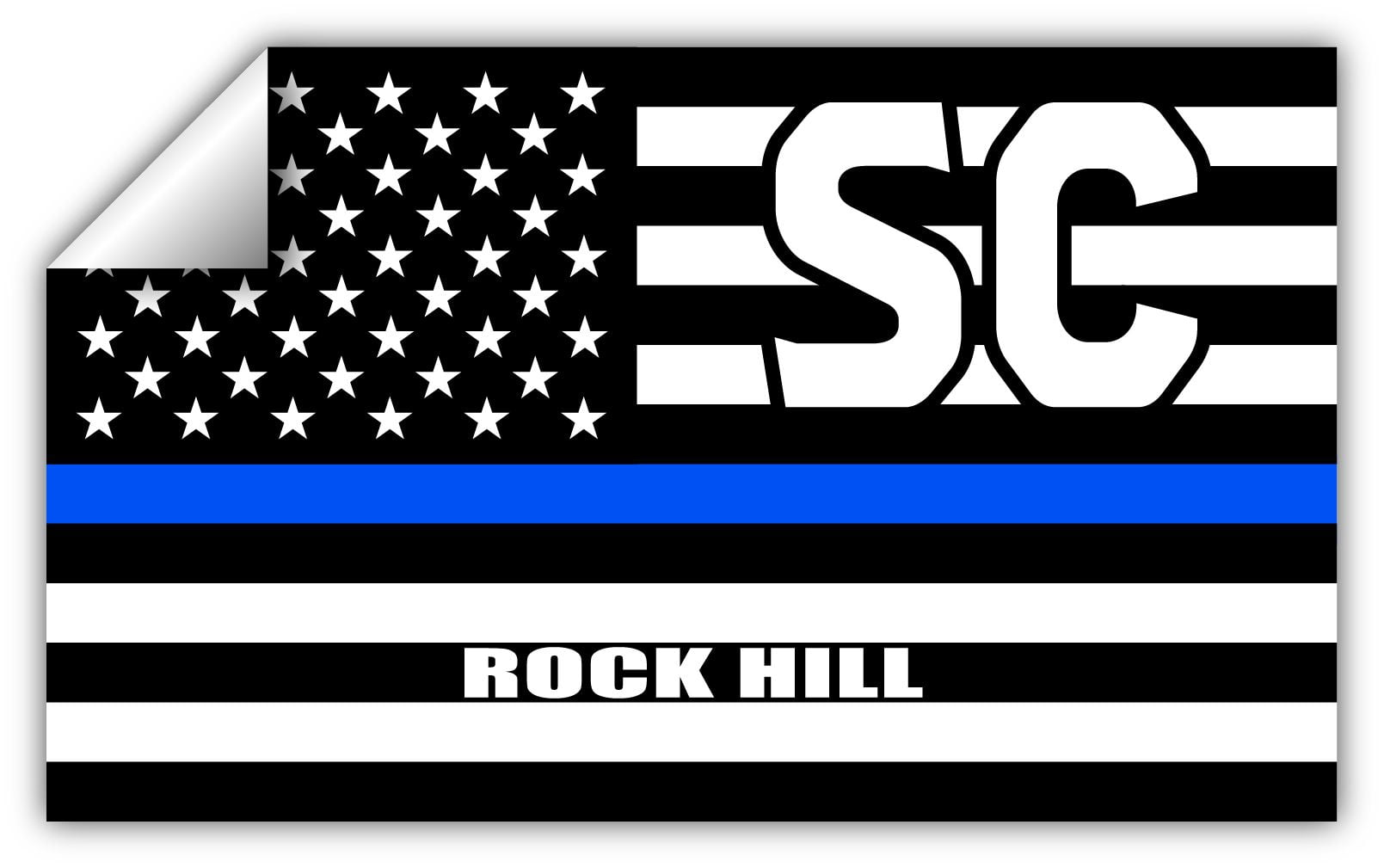Reflective Thin Blue Line Texas Flag Decal - Jefferson County Law Enforcement Support - 3x5" 3M Vinyl Bumper Sticker