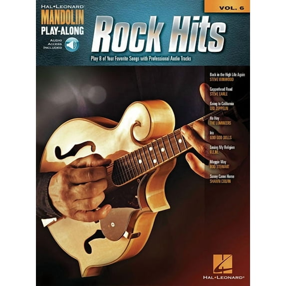 Rock Hits: Mandolin Play-Along Volume 6, (Paperback)