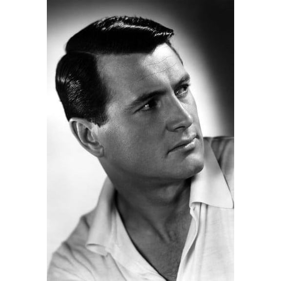 Rock Hudson Handsome b/w studio Universal Portrait 24x36 Poster