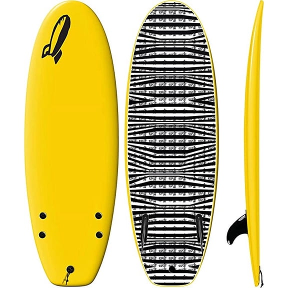 Rock It 4'10" CHUB Foam Surfboard - Surfing Board for Kids & Adults - Perfect for Beginners & Experienced Surfer