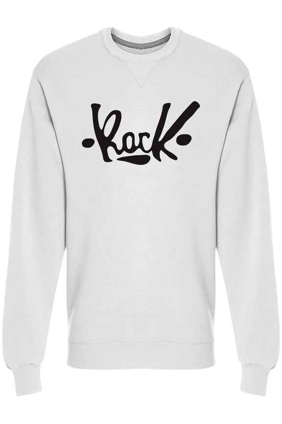Rock Logo Music Sweatshirt Men -Image by Shutterstock, Male Large