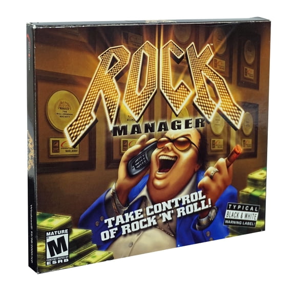 Rock Manager PC CD Sim Game - Build a career that transports you from seedy back-alley clubs to International Stardom