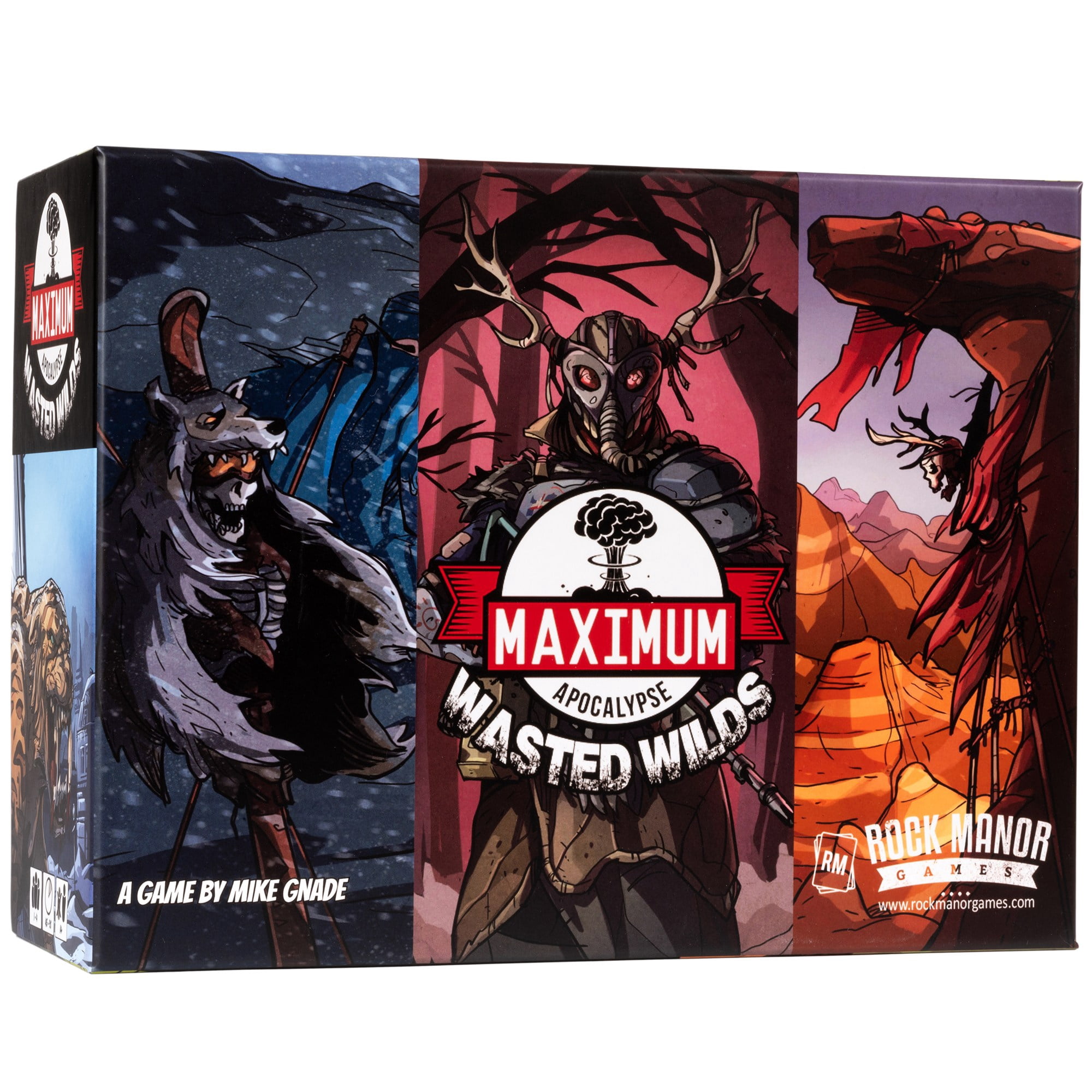 Rock Manor Games: Maximum Apocalypse: Wasted Wilds - Survival Board Game, Modern Fantasy, Co-Op Roguelike Adventure Campaigns, Ages 14+, 1-6 Players