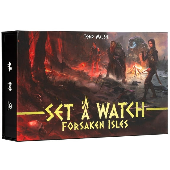 Rock Manor Games: Set A Watch: Forsaken Isle - Standalone Expansion Board Game, Co-Op Tower Defense, Dark Fantasy Survival, Ages 14+, 1-4 Players