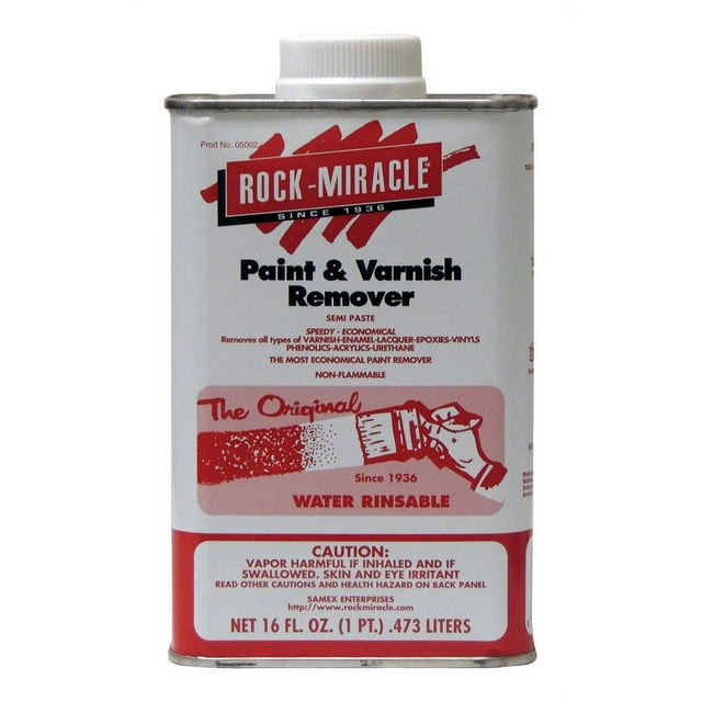 Rock Miracle Paint and Varnish Remover 16 oz Efficient Remover