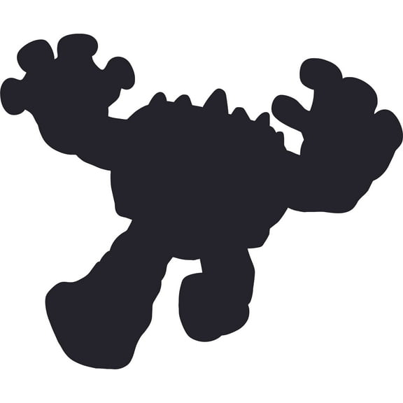 Rock Monster Silhouette Cartoon Characters Decor Wall Art Vinyl Sticker Design Decal Girls Boys Room Bedroom Nursery Kindergarten Fun Home Children Room Decor Wall Art Sticker Vinyl Size (20x18 inch)