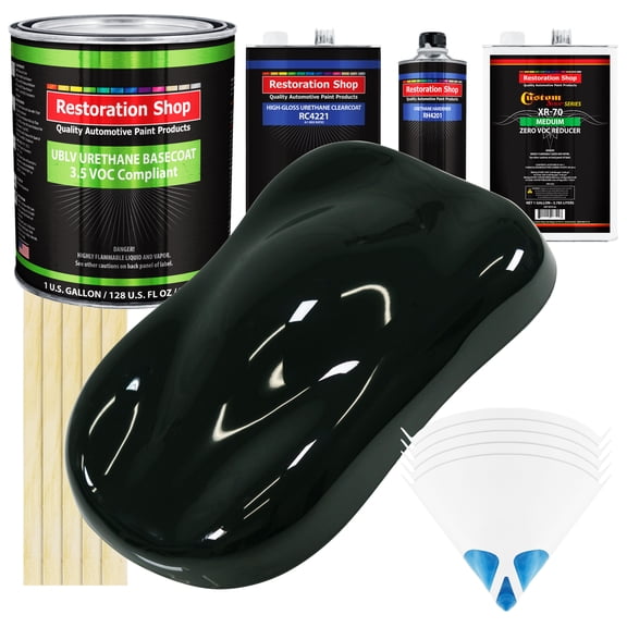 Rock Moss Green Gallon Low VOC URETHANE BASECOAT CLEARCOAT Car Auto Paint Kit