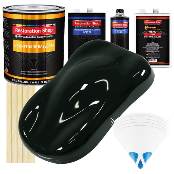 Rock Moss Green Gallon URETHANE BASECOAT CLEARCOAT Car Auto Paint FAST Kit