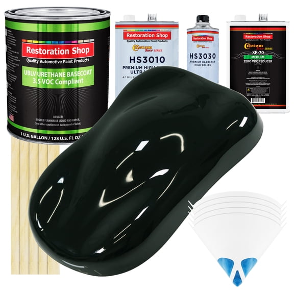 Rock Moss Green Premium Gallon Kit Low VOC URETHANE BASECOAT Car Auto Paint Kit