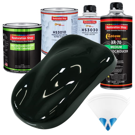 Rock Moss Green Premium Quart Kit Low VOC URETHANE BASECOAT Car Auto Paint Kit