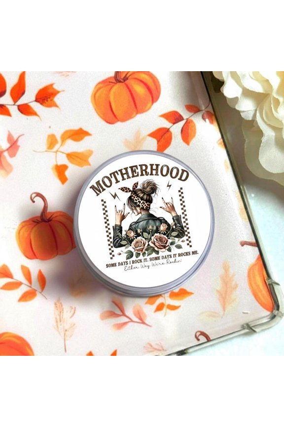 Rock Motherhood Phone Grip, Retro Leopard Mom Griptok, Funny Rocker Mama MagSafe Holder, Unique Gift for Hardcore Readers, Rockstar Mom Lifestyle Accessory, Leopard Print Motherhood Decor