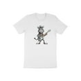 thumbnail image 1 of Rock Music Guitarist Stripped Pattern Zebra Horse Print Gift T-Shirt Guitar Player Zebra Horse Birthday Holiday Present Tshirt, 1 of 12