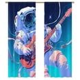 thumbnail image 1 of Rock Music In Space Sheer Voile Curtain Window Tulle Curtains For Living Room Bedroom Modern Curtain, 1 of 5