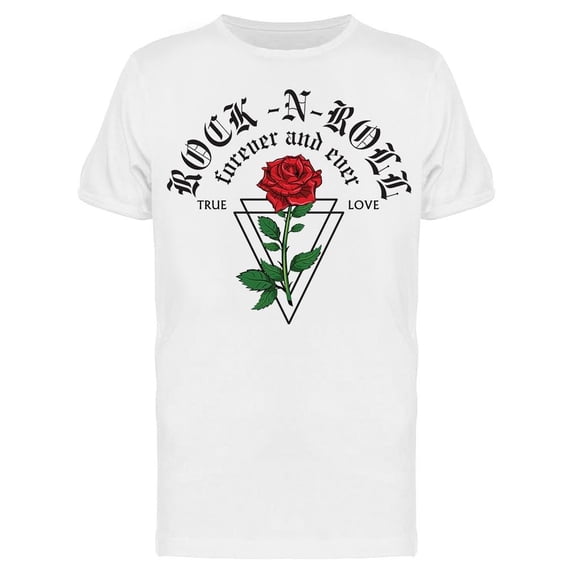 Rock Music Rose Tee Men's -Image by Shutterstock