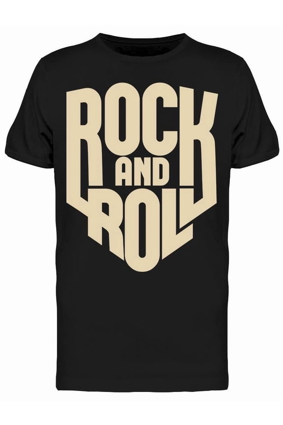 Rock Music Slogan T-Shirt Men -Image by Shutterstock, Male XX-Large