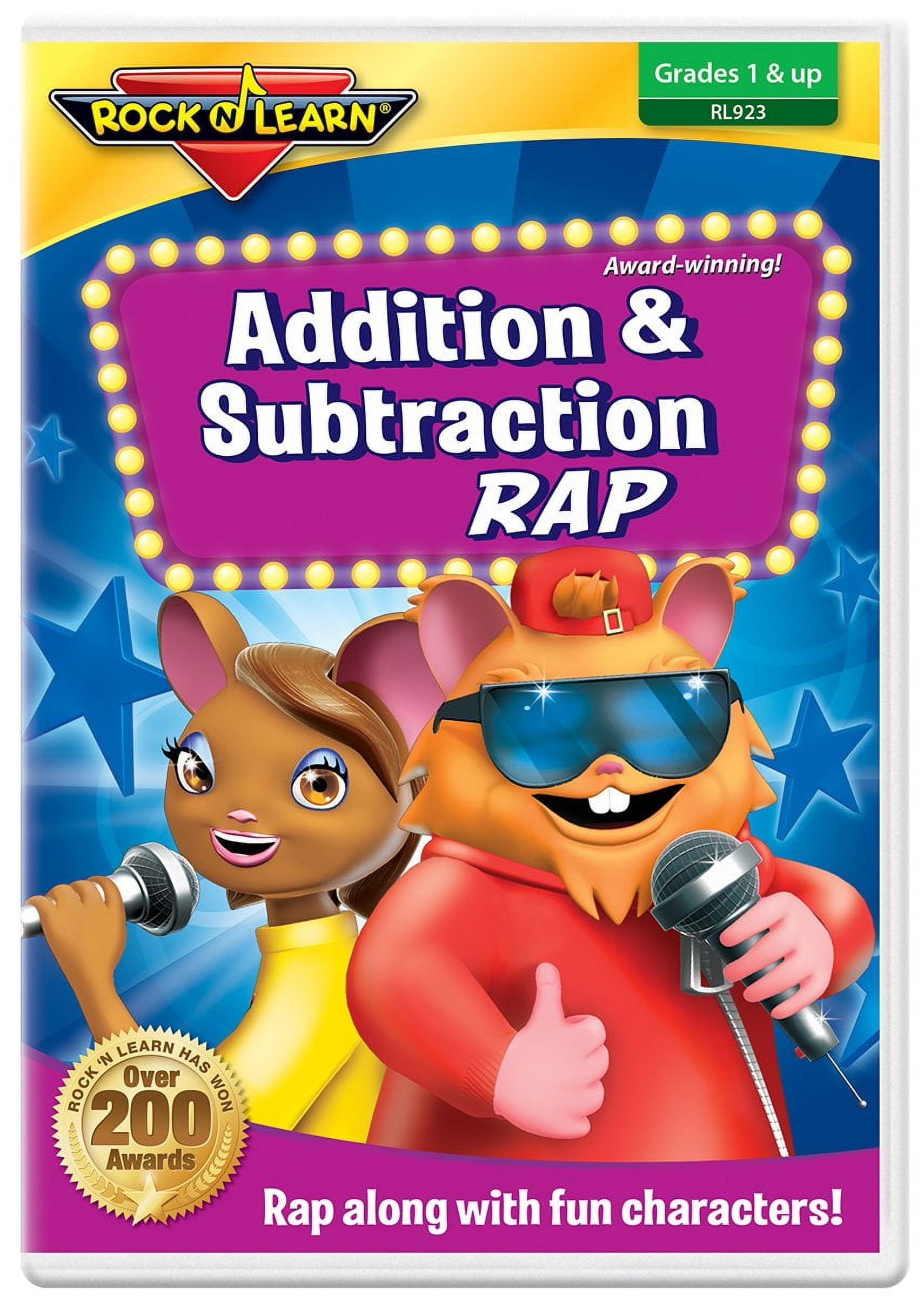 【値下げ】Rock 'N Learn　DVD　足し算引き算　お金　時間　英語 Rock N Learn: Addition and Subtraction Rap (DVD), Rock N Learn