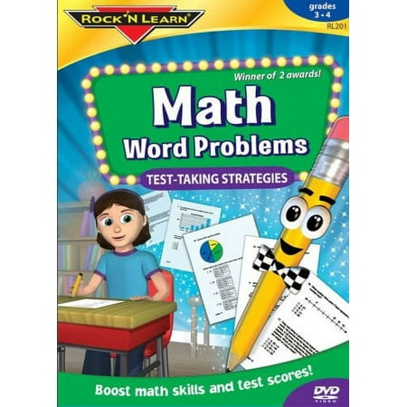 Rock N Learn RL-201 Math Word Problems Test Taking Strategies Dvd Gr 3-4