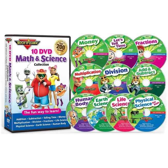 Rock N Learn RL306 Math & Science 10 DVD Collection - Walmart.com