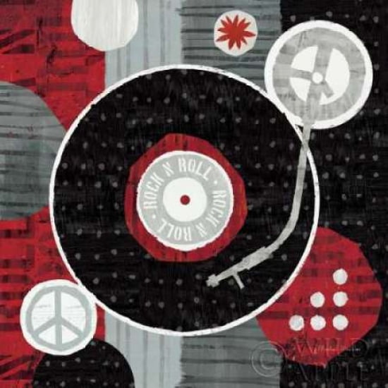 Rock N Roll Album Canvas Art - Michael Mullan (24 x 24)