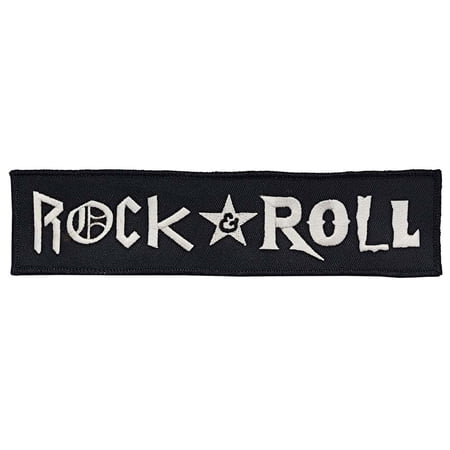 Rock N Roll - Embroidered Patch - Super Strip - 8" x 2"