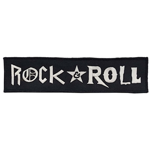 Rock N Roll - Embroidered Patch - Super Strip - 8" x 2"