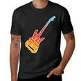 thumbnail image 1 of Rock N' Roll Guitar Mens Graphic Print Short Sleeve T Shirt Crew Neck Summer Casual Tee Top, 1 of 5
