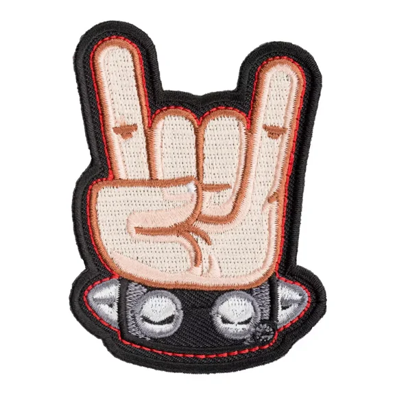 Rock N Roll Hand Patch, Music Theme Patches