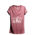 thumbnail image 1 of Rock N Roll Mimi Women's Fashion Relaxed V-Neck T-Shirt Tee Heather Rouge Medium, 1 of 3