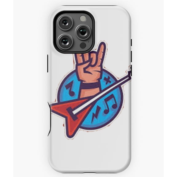 Rock N Roll Music Design Phone Case for iPhone 16 15 14 13 12 11 Pro Max