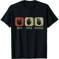 thumbnail image 1 of Rock N Roll Music - ROCK ON Rock Paper Scissors T-Shirt, 1 of 7