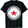 thumbnail image 1 of Rock N Roll Never Dies Rock and Roll All Star Music T-Shirt, 1 of 5