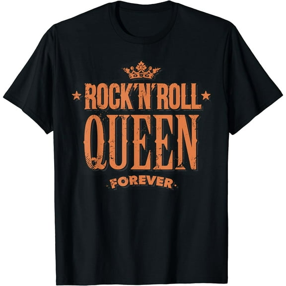 Rock N Roll Queen Forever Vintage Rock T-Shirt