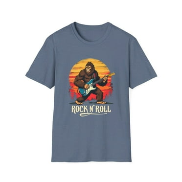 Rock N Roll Sasquatch Guitar T-Shirt