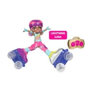 Rock N Rollerskate Lighting Luna Remote Control 11 inch Doll with Lights and Sounds, for Children Ages 3+