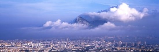 Rock Of Gibraltar Andalucia Spain Canvas Art - Panoramic Images (36 x 12)