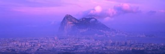 Rock Of Gibraltar Andalucia Spain Canvas Art - Panoramic Images (36 x 12)