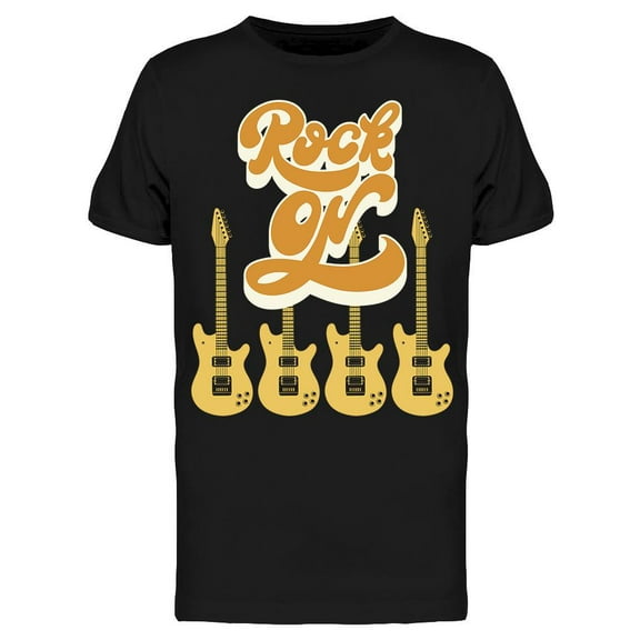 Rock On Guitars T-Shirt Men -Image by Shutterstock, Male 3X-Large