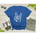 thumbnail image 1 of Rock On Hand Sign Symbol Gesture Rock Lover Salute Drawing T-Shirt Rocker Rock Lover Gift T Shirt for Men Women Kids Boys Girls Tshirt, 1 of 8