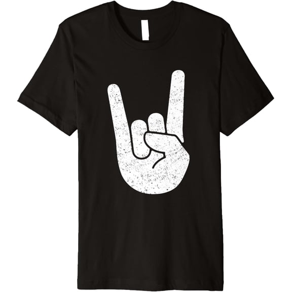 Rock On Hand T Shirt | Hand Horn Symbol Shirt