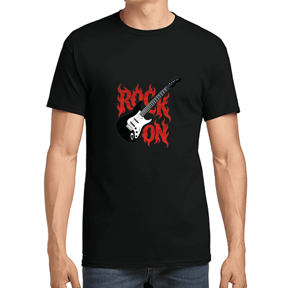 Rock On, Men's & Big Men's Graphic Tee 100% Cotton T-Shirt Tee with Short Sleeves, Sizes S-3XL