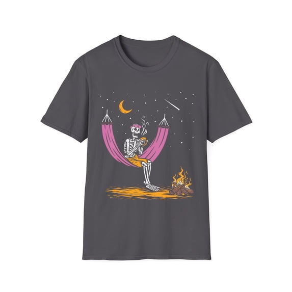 Rock On Skeleton Moon Band Rock and Roll Novelty Graphic Art