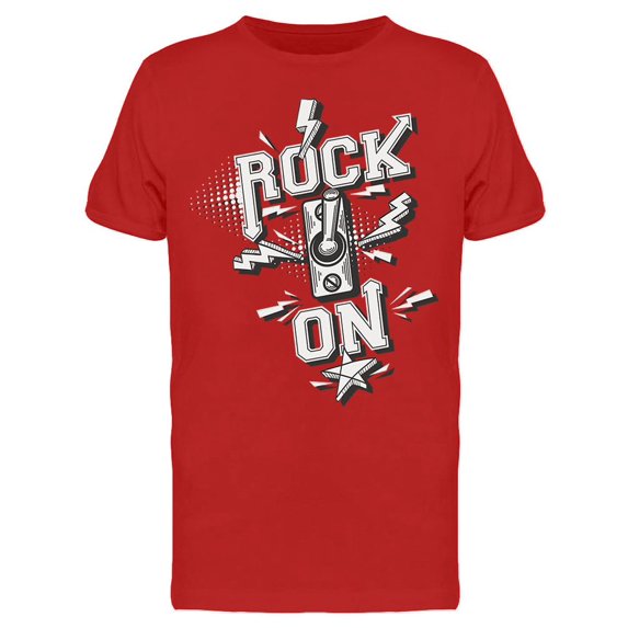 Rock On T-Shirt Men -Image by Shutterstock, Male x-Large