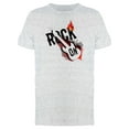 thumbnail image 1 of Rock On! White Guitar T-Shirt Men -Image by Shutterstock, Male x-Large, 1 of 2
