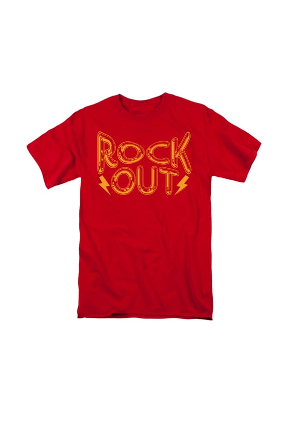 Balloons Bubble Letters Rock N' Roll Music Saying Adult T-Shirt Tee