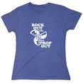 thumbnail image 1 of Rock Out With Your Prop Out Sarcastic Humor Novelty Funny Women's Casual Tees, 1 of 3