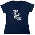 thumbnail image 1 of Rock Out With Your Prop Out Sarcastic Humor Novelty Funny Women's Casual Tees, 1 of 3