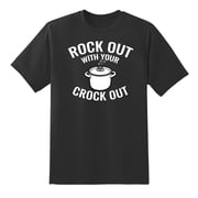 Rock Out with Your Crock Out Mens Funny Mens Graphic T Shirts Black,S