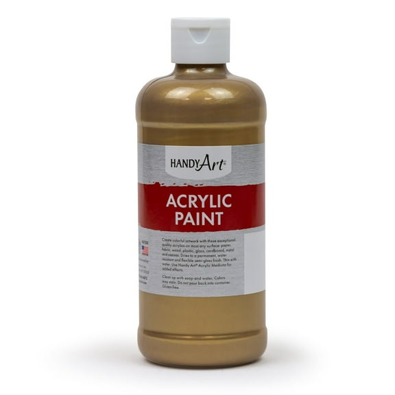 Handy Art Metallic Acrylic Paint 16 oz., Gold