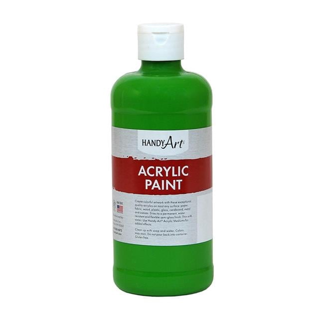 Rock Paint & Handy Art  16 oz Acrylic Paint, Light Green - 3 Each