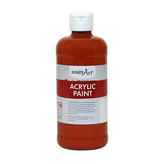 Rock Paint & Handy Art RPC101080-3 16 oz Acrylic Paint, Venetian Red - 3 Each